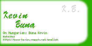 kevin buna business card